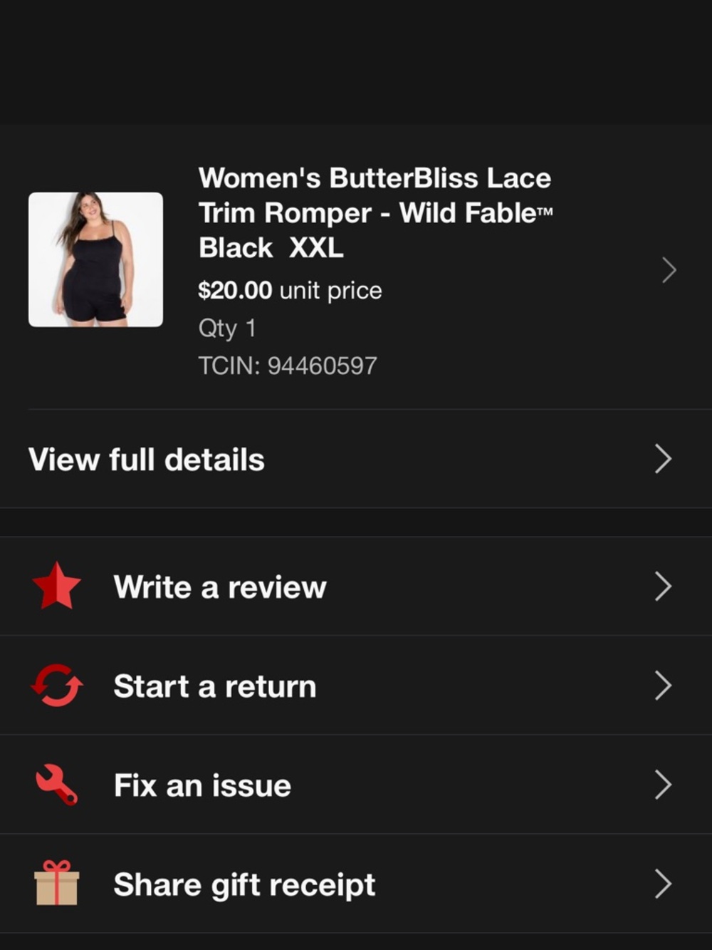 wild fable Black One-Shoulder Lace-Trim Romper